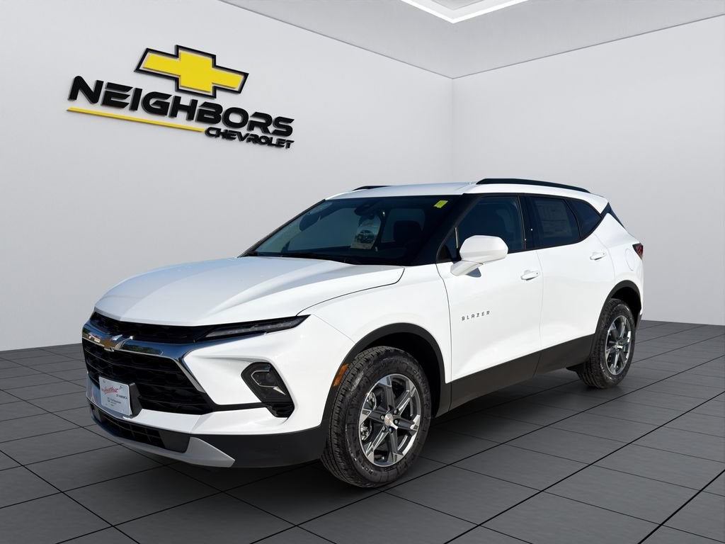 2026 Chevrolet Blazer 2LT in Summit White — front three-quarter view